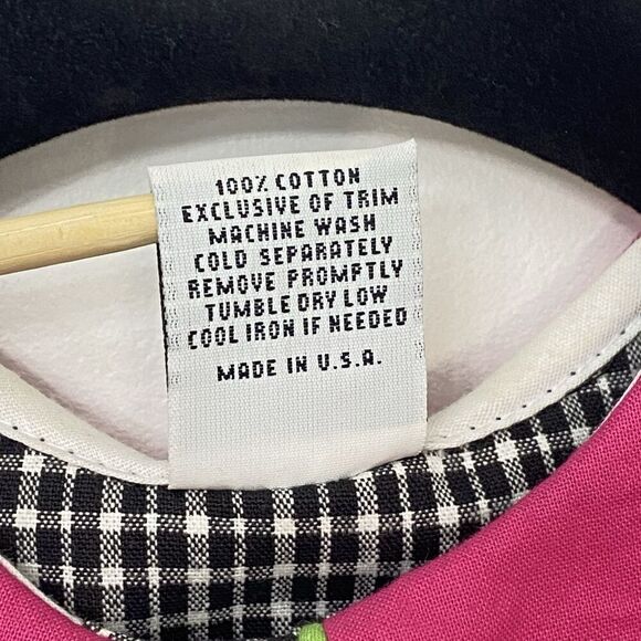 Austin & Ashley Gingham Sleeveless Dress Watermelon Applique Collar Girls Sz 6x - Picture 6 of 9